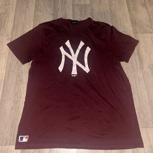 New Era Burgundy NY Logo T-Shirt